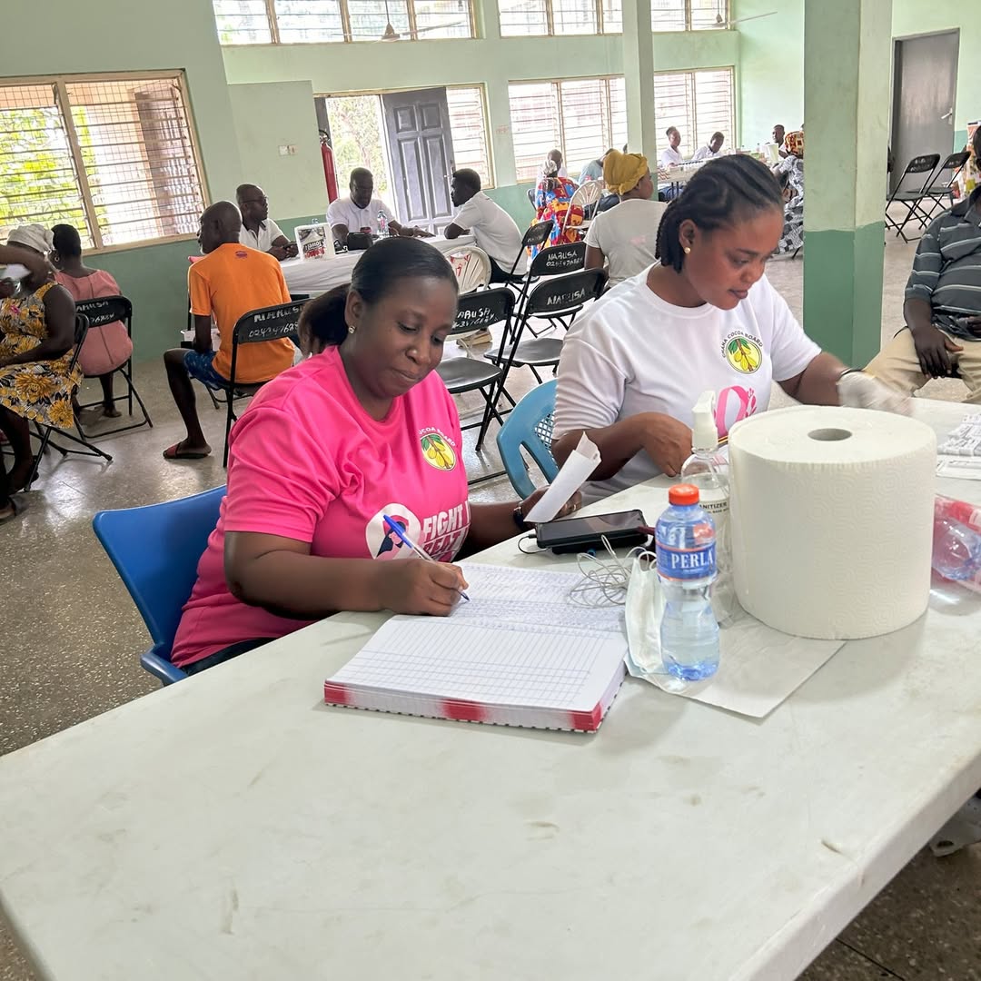 Conducting point-of-care screening.