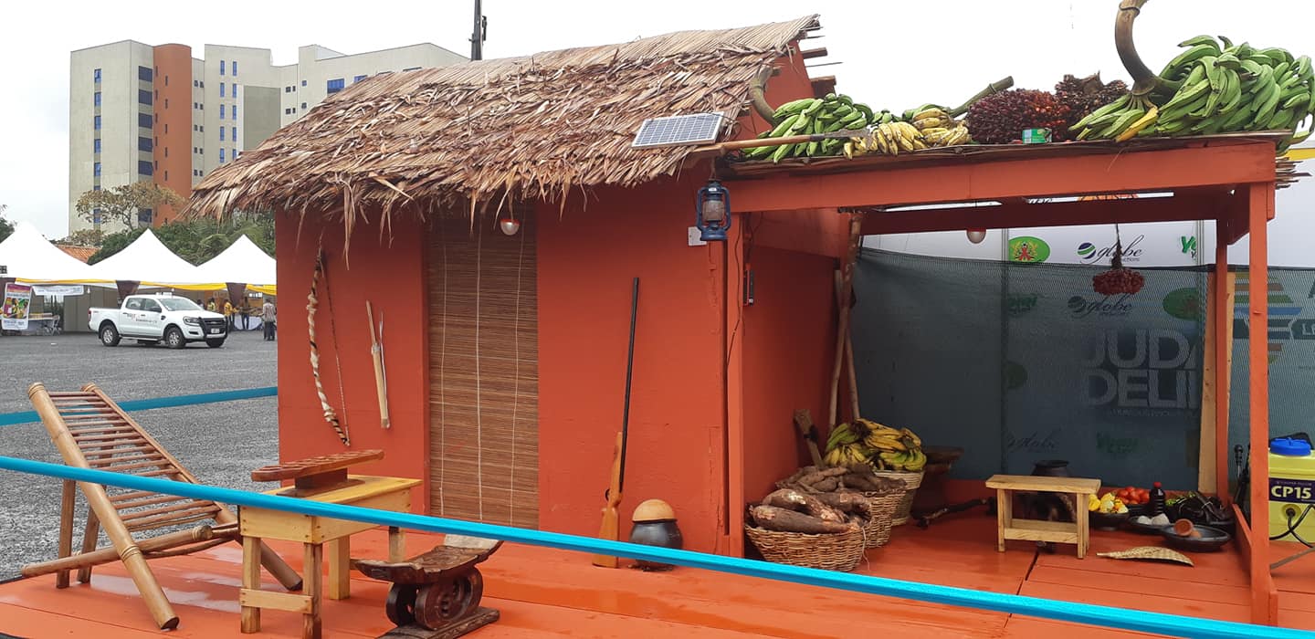 Cocoa industry exhibition stand.