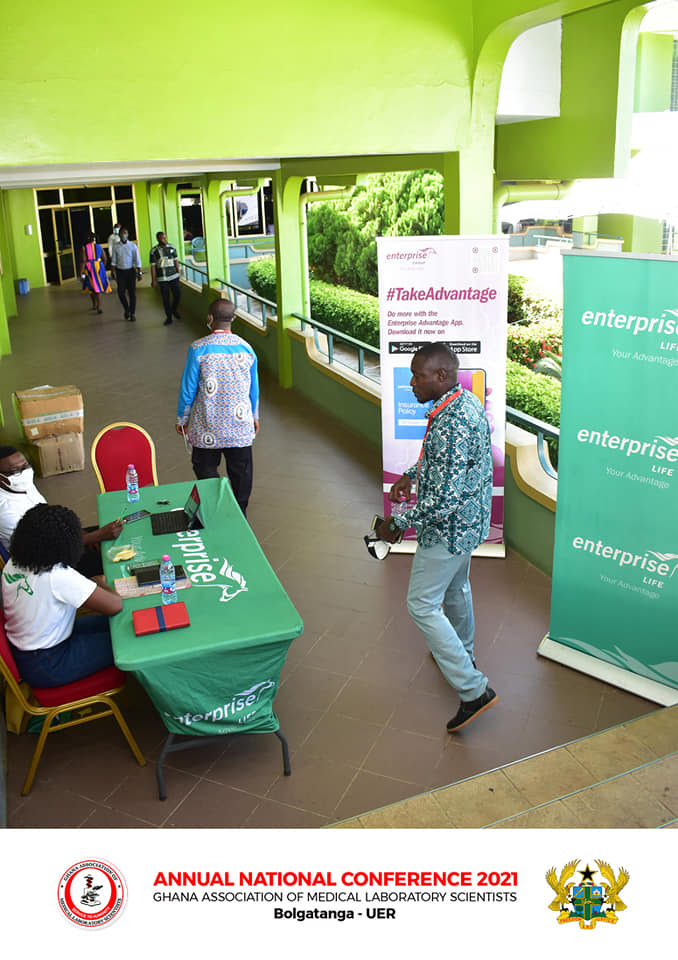Health insurance exhibition booth.