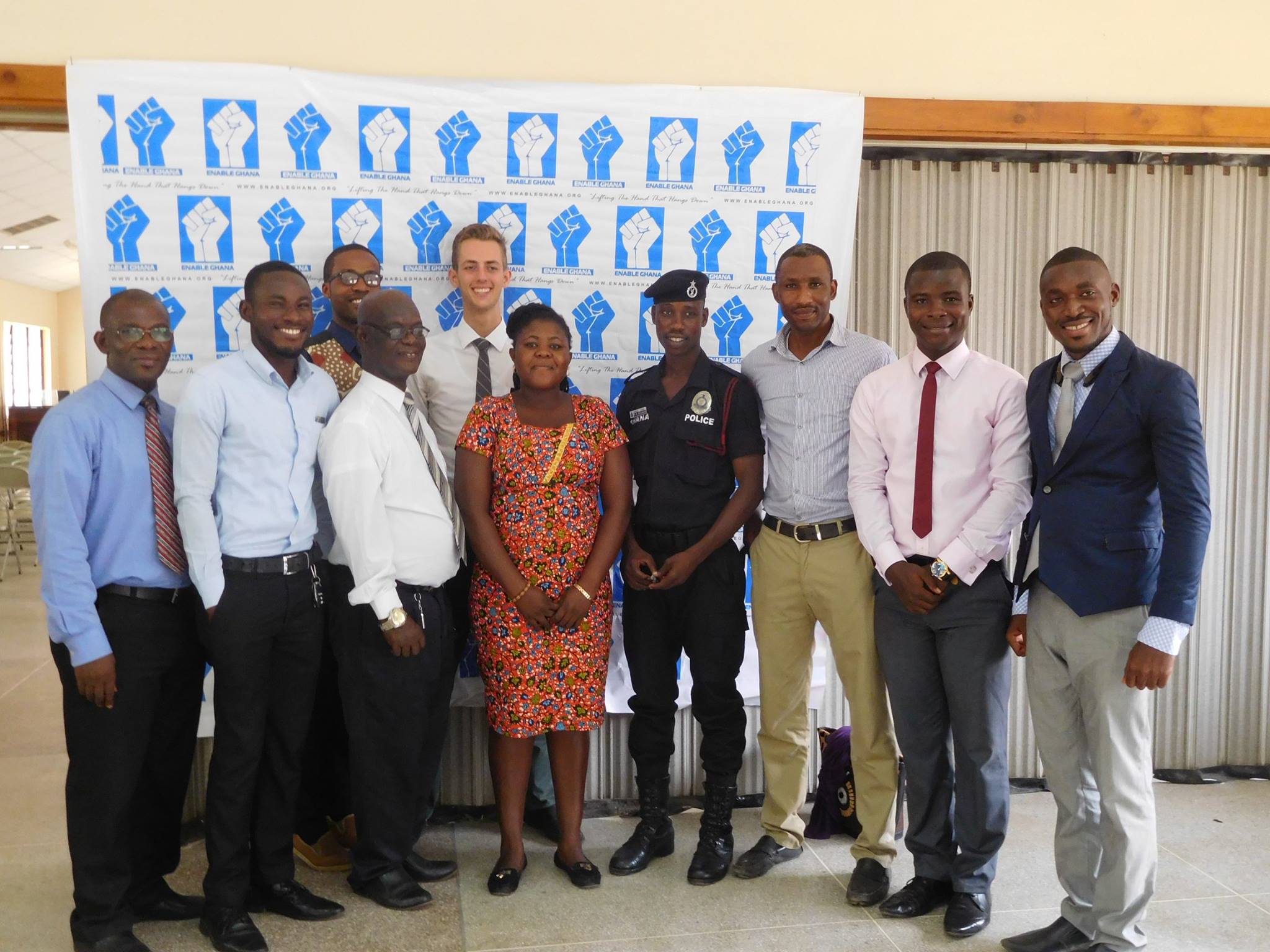 With the Enable Ghana organizing team.