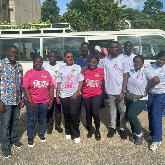 Valentine Golden Ghanem - Cocoa Clinic screening team, Agona Swedru, 2024.