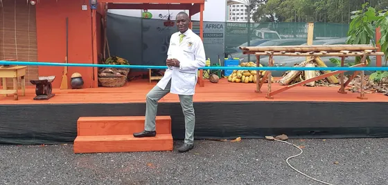 Valentine Golden Ghanem - Representing Cocoa Clinic at National Cocoa Day, 2018.